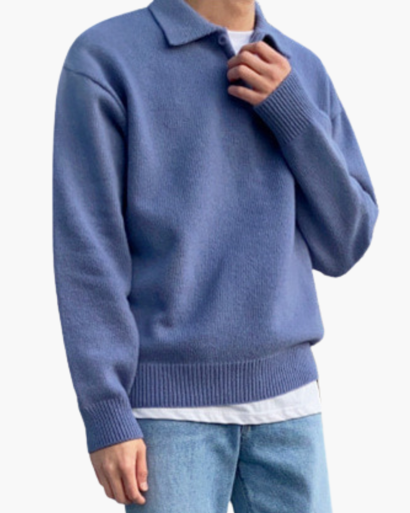 Avellione™ - Wełniany Zapinany Sweter