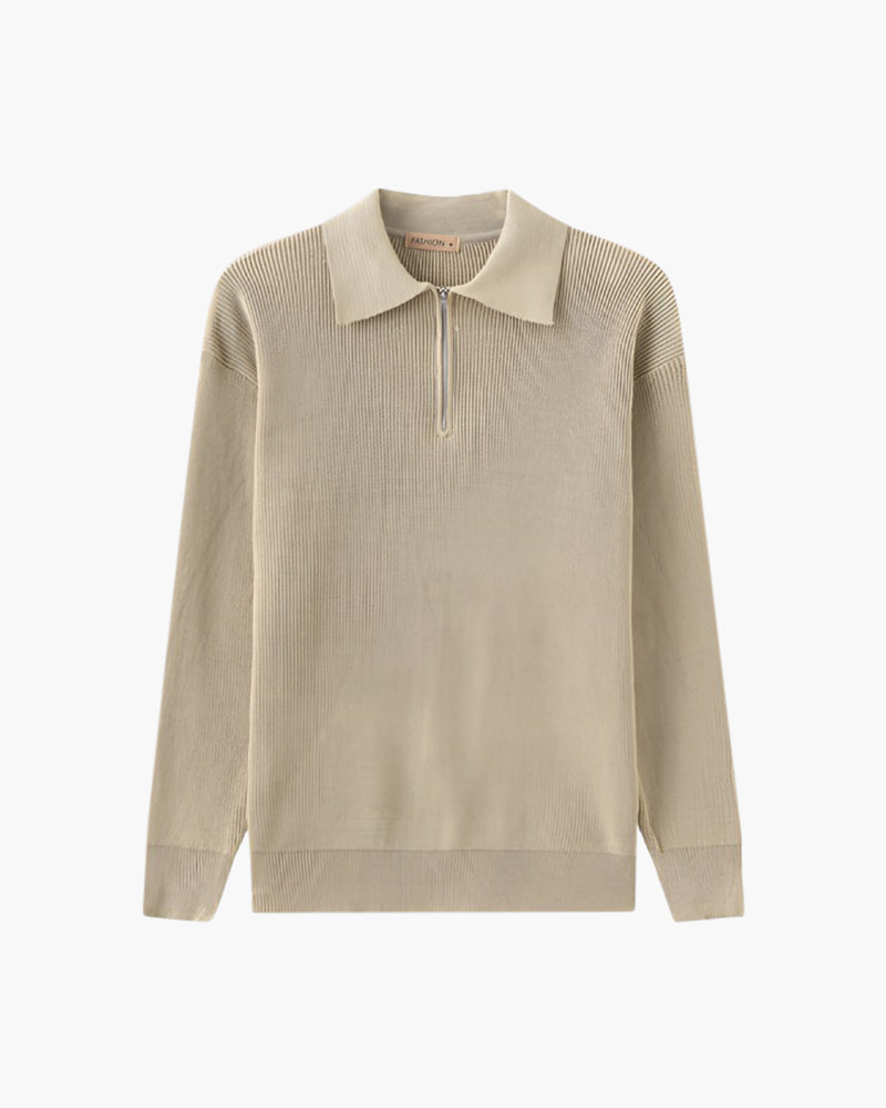 Avellione™ - Sweter Zapinany Do Połowy