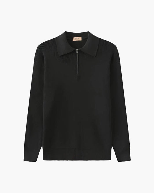 Avellione™ - Sweter Zapinany Do Połowy